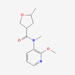 molecular formula C13H18N2O3 B7082167 N-(2-methoxypyridin-3-yl)-N,5-dimethyloxolane-3-carboxamide 
