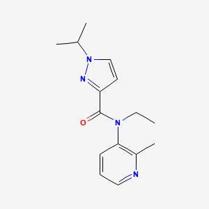 molecular formula C15H20N4O B7082198 N-ethyl-N-(2-methylpyridin-3-yl)-1-propan-2-ylpyrazole-3-carboxamide 