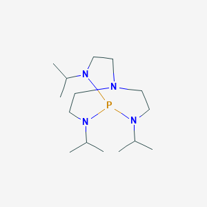 molecular formula C15H33N4P B070830 2,8,9-三异丙基-2,5,8,9-四氮杂-1-磷杂双环[3,3,3]十一烷 CAS No. 175845-21-3