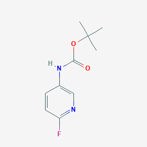 molecular formula C10H13FN2O2 B070831 Tert-butyl (6-fluoropyridin-3-yl)carbamate CAS No. 171178-41-9