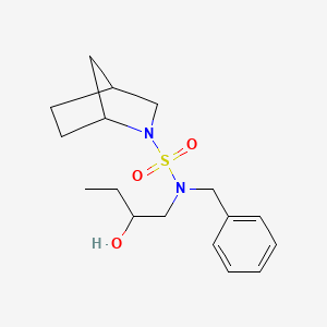 molecular formula C17H26N2O3S B7083200 N-benzyl-N-(2-hydroxybutyl)-2-azabicyclo[2.2.1]heptane-2-sulfonamide 