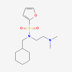 molecular formula C15H26N2O3S B7083767 N-(cyclohexylmethyl)-N-[2-(dimethylamino)ethyl]furan-2-sulfonamide 