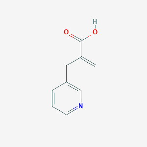 molecular formula C9H9NO2 B070844 2-(Pyridin-3-ylmethyl)-propenoic acid CAS No. 161952-11-0