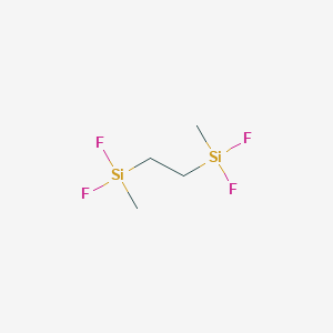 molecular formula C4H10F4Si2 B070845 1,2-双(甲基二氟甲硅烷基)乙烷 CAS No. 170381-99-4