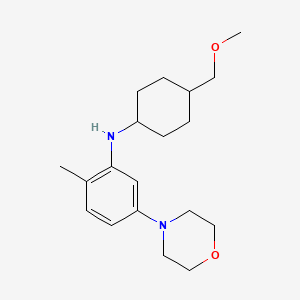 molecular formula C19H30N2O2 B7084800 N-[4-(methoxymethyl)cyclohexyl]-2-methyl-5-morpholin-4-ylaniline 