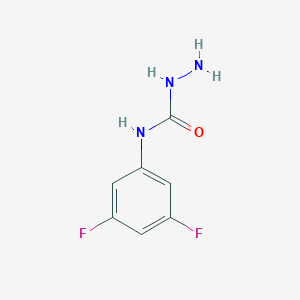 molecular formula C7H7F2N3O B070853 3-Amino-1-(3,5-difluorophenyl)urea CAS No. 167412-23-9
