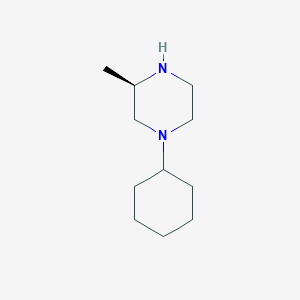 molecular formula C11H22N2 B070854 (R)-1-Cyclohexyl-3-methylpiperazine CAS No. 182141-99-7