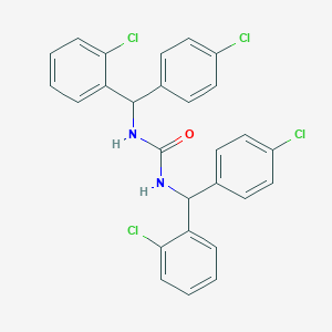 molecular formula C27H20Cl4N2O B070857 N,N'-Bis((2-chlorophenyl)(4-chlorophenyl)methyl)urea CAS No. 160807-92-1