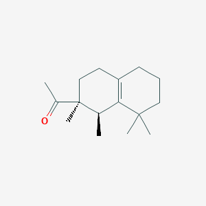 Ethanone, 1-((1R,2S)-1,2,3,4,5,6,7,8-octahydro-1,2,8,8-tetramethyl-2-naphthalenyl)-, rel-