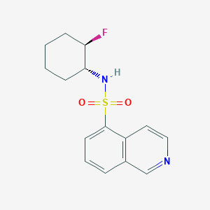 molecular formula C15H17FN2O2S B7087323 N-[(1R,2R)-2-fluorocyclohexyl]isoquinoline-5-sulfonamide 