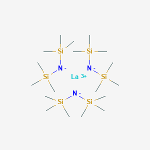molecular formula C18H54LaN3Si6 B070882 Lanthanum tris[bis(trimethylsilyl)amide] CAS No. 175923-07-6
