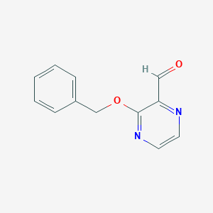 molecular formula C12H10N2O2 B070897 3-(Benzyloxy)pyrazine-2-carbaldehyde CAS No. 177759-37-4