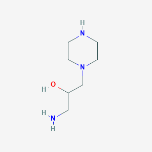 molecular formula C7H17N3O B070904 1-Amino-3-(piperazin-1-yl)propan-2-ol CAS No. 186343-40-8