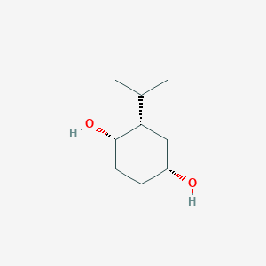 molecular formula C9H18O2 B070905 (1S,2S,4R)-2-Propan-2-ylcyclohexane-1,4-diol CAS No. 179249-41-3