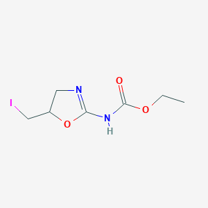 5-(Iodomethyl)oxazolidin-2-ylidenecarbamic acid ethyl ester