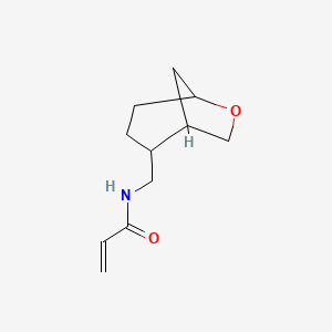 molecular formula C11H17NO2 B7091144 N-(6-oxabicyclo[3.2.1]octan-2-ylmethyl)prop-2-enamide 