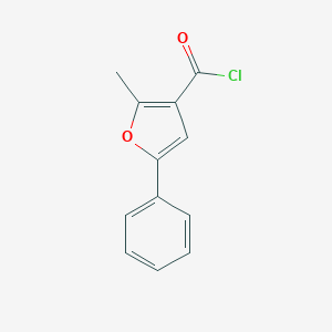 molecular formula C12H9ClO2 B070914 2-Methyl-5-phenylfuran-3-carbonyl chloride CAS No. 175276-57-0