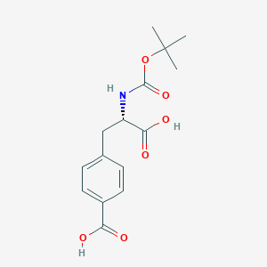 molecular formula C15H19NO6 B070919 Boc-4-carboxyl-L-phenylalanine CAS No. 160063-50-3