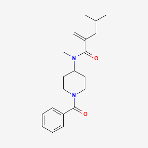 molecular formula C20H28N2O2 B7092578 N-(1-benzoylpiperidin-4-yl)-N,4-dimethyl-2-methylidenepentanamide 