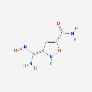 5-Isoxazolecarboxamide,3-[(E)-(hydroxyamino)iminomethyl]-(9CI)