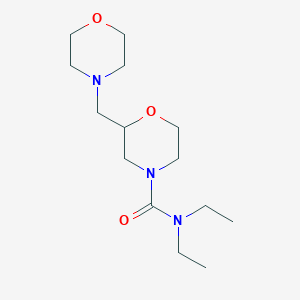 molecular formula C14H27N3O3 B7092833 N,N-diethyl-2-(morpholin-4-ylmethyl)morpholine-4-carboxamide 