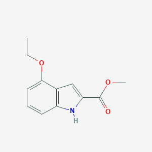 molecular formula C12H13NO3 B070931 methyl 4-ethoxy-1H-indole-2-carboxylate CAS No. 185212-25-3
