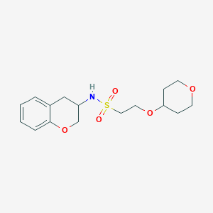 molecular formula C16H23NO5S B7093269 N-(3,4-dihydro-2H-chromen-3-yl)-2-(oxan-4-yloxy)ethanesulfonamide 