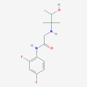 molecular formula C13H18F2N2O2 B7094531 N-(2,4-difluorophenyl)-2-[(3-hydroxy-2-methylbutan-2-yl)amino]acetamide 