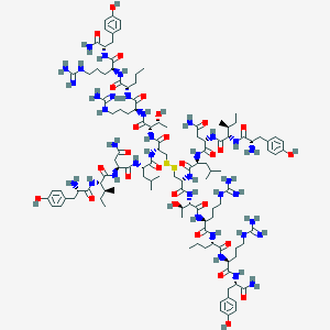molecular formula C116H186N36O28S2 B070951 ((Cys31,Nva34)-Neuropeptide Y (27-36))2 CAS No. 172997-92-1