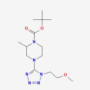molecular formula C14H26N6O3 B7095218 Tert-butyl 4-[1-(2-methoxyethyl)tetrazol-5-yl]-2-methylpiperazine-1-carboxylate 