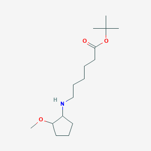 molecular formula C16H31NO3 B7096225 Tert-butyl 6-[(2-methoxycyclopentyl)amino]hexanoate 
