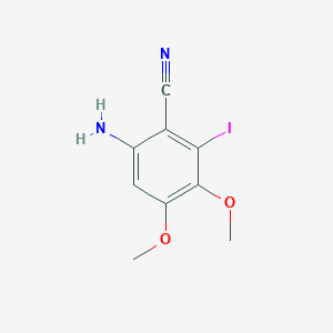 6-Amino-2-iodo-3,4-dimethoxybenzonitrile