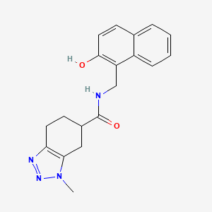 molecular formula C19H20N4O2 B7096709 N-[(2-hydroxynaphthalen-1-yl)methyl]-3-methyl-4,5,6,7-tetrahydrobenzotriazole-5-carboxamide 