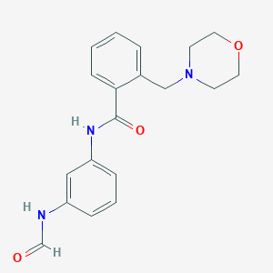 molecular formula C19H21N3O3 B7096730 N-(3-formamidophenyl)-2-(morpholin-4-ylmethyl)benzamide 