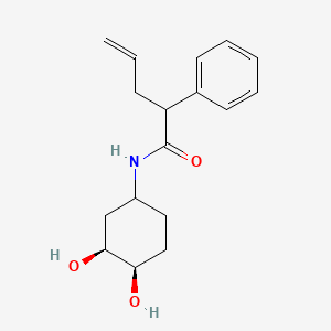 molecular formula C17H23NO3 B7096927 N-[(3S,4R)-3,4-dihydroxycyclohexyl]-2-phenylpent-4-enamide 