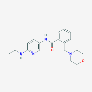 molecular formula C19H24N4O2 B7097068 N-[6-(ethylamino)pyridin-3-yl]-2-(morpholin-4-ylmethyl)benzamide 