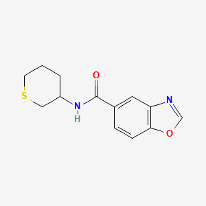 molecular formula C13H14N2O2S B7097153 N-(thian-3-yl)-1,3-benzoxazole-5-carboxamide 