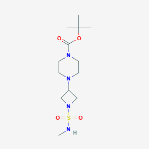 molecular formula C13H26N4O4S B7097561 Tert-butyl 4-[1-(methylsulfamoyl)azetidin-3-yl]piperazine-1-carboxylate 