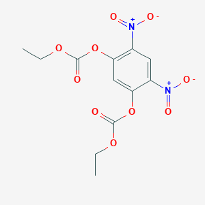 molecular formula C12H12N2O10 B070979 Carbonic acid, 4,6-dinitro-1,3-phenylene diethyl ester CAS No. 187327-35-1