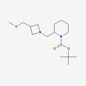 molecular formula C16H30N2O3 B7098026 Tert-butyl 2-[[3-(methoxymethyl)azetidin-1-yl]methyl]piperidine-1-carboxylate 