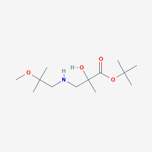 molecular formula C13H27NO4 B7098102 Tert-butyl 2-hydroxy-3-[(2-methoxy-2-methylpropyl)amino]-2-methylpropanoate 