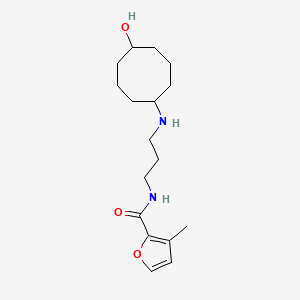 molecular formula C17H28N2O3 B7098804 N-[3-[(5-hydroxycyclooctyl)amino]propyl]-3-methylfuran-2-carboxamide 