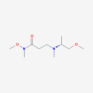 molecular formula C10H22N2O3 B7098849 N-methoxy-3-[[(2R)-1-methoxypropan-2-yl]-methylamino]-N-methylpropanamide 