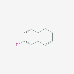 molecular formula C10H9F B070990 6-Fluoro-1,2-dihydronaphthalene CAS No. 185918-29-0