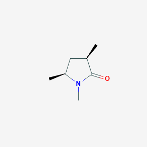 molecular formula C7H13NO B070992 (3R,5S)-1,3,5-Trimethylpyrrolidin-2-one CAS No. 189618-77-7