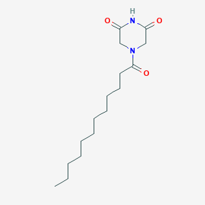 4-Dodecanoylpiperazine-2,6-dione