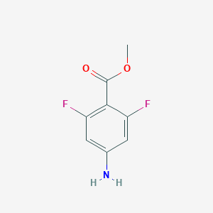 molecular formula C8H7F2NO2 B071006 Methyl 4-amino-2,6-difluorobenzoate CAS No. 191478-99-6