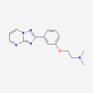 molecular formula C15H17N5O B7101258 N,N-dimethyl-2-[3-([1,2,4]triazolo[1,5-a]pyrimidin-2-yl)phenoxy]ethanamine 