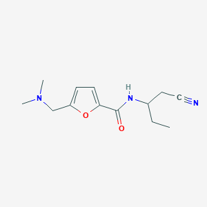 molecular formula C13H19N3O2 B7101510 N-(1-cyanobutan-2-yl)-5-[(dimethylamino)methyl]furan-2-carboxamide 