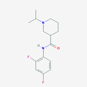molecular formula C15H20F2N2O B7101518 N-(2,4-difluorophenyl)-1-propan-2-ylpiperidine-3-carboxamide 
